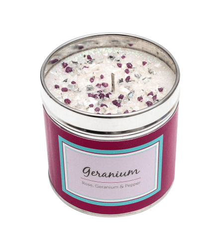 Geranium - Best Kept Secrets tinned candle