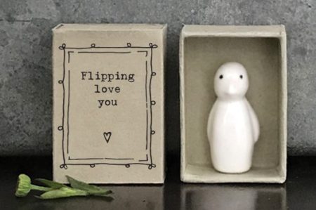 Flipping love you - Matchbox Penguin- East of India