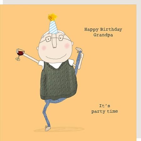 Happy birthday Grandpa   ...  It's party time - Rosie Made A Thing card