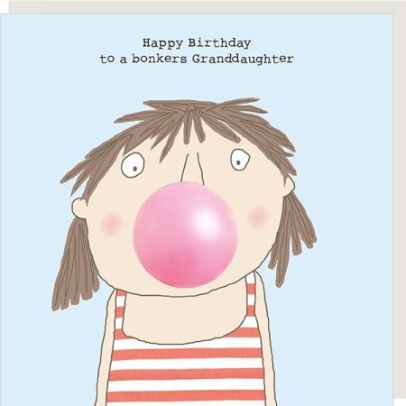 Happy birthday to a bonkers Granddaughter - Rosie Made A Thing card