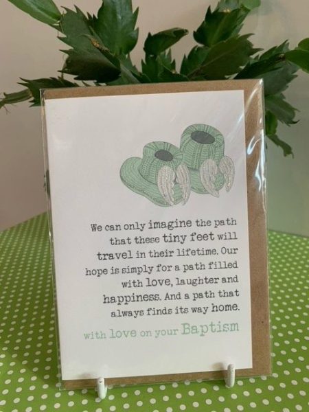 With love on your Baptism - Dandelion Stationery card