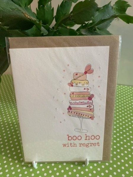 boo hoo with regret  - Dandelion Stationery card