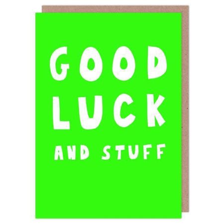 Good Luck & stuff - George the cardmaker card