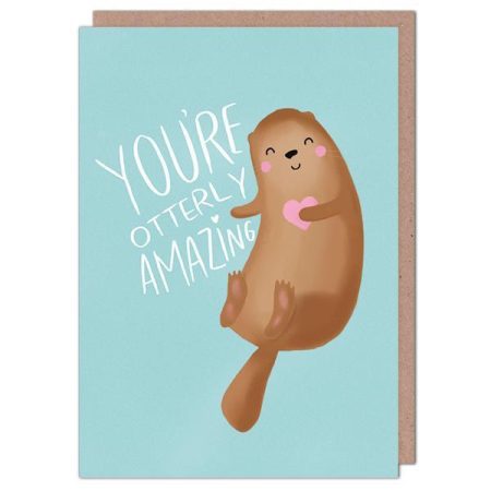 You're otterly amazing - (Otter) Nutmeg & Arlo card