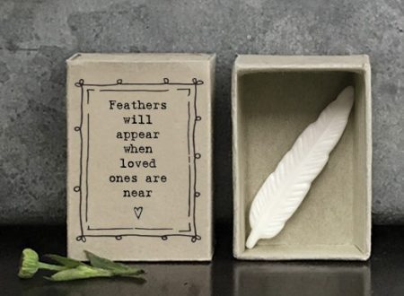 Feathers will appear...- Matchbox Feather - East of India