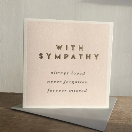 With Sympathy - Megan Claire card