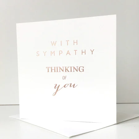 With Sympathy - Thinking of You - Megan Claire card