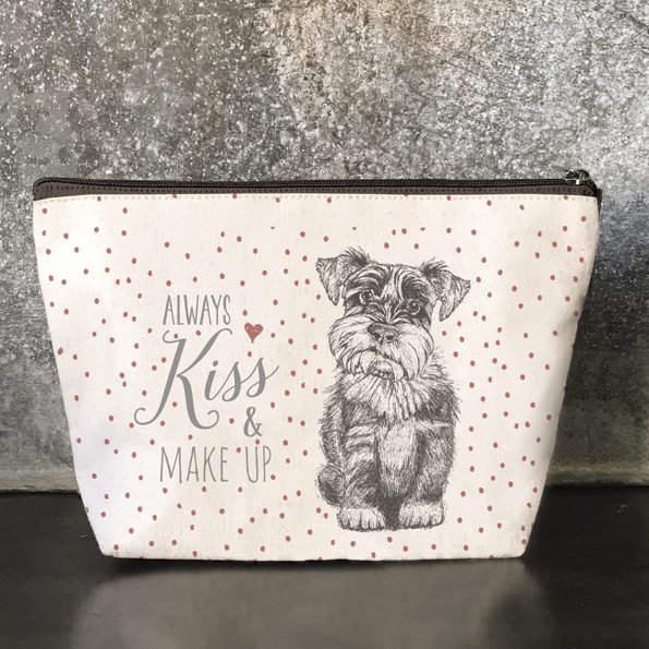 Always kiss & makeup (dog) cosmetic bag East of India Little