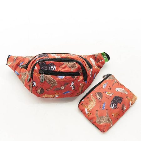 Woodland Animals - Eco Chic Bum Bag - Red - Image 2