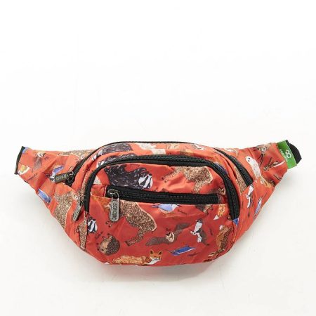 Woodland Animals - Eco Chic Bum Bag - Red