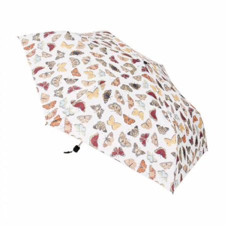 Butterfly - pale blue - Foldaway Umbrella - Eco Chic