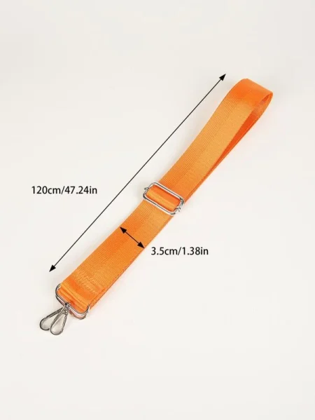 Neon Orange adjustable woven bag strap (#5)