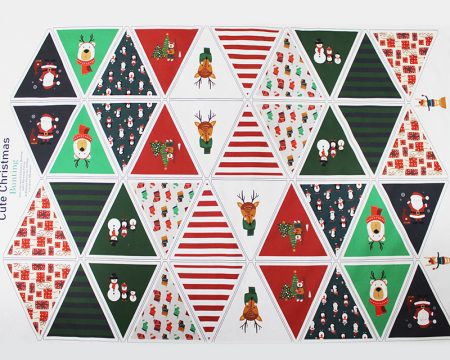 Little Johnny - Cute Christmas - Bunting Panels 100% Cotton fabric - 1m (40 flags) - Image 4