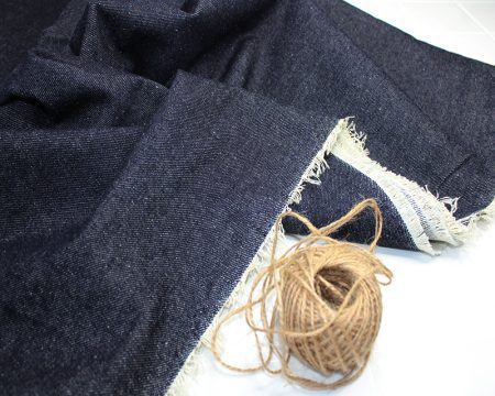 Navy Denim Fabric - 1m - Image 3