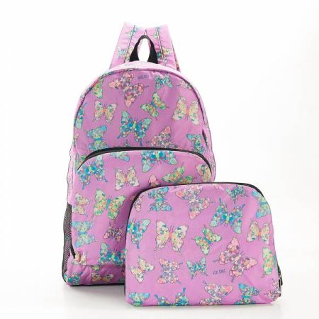 Butterfly - Eco Chic Foldable backpack - Lilac