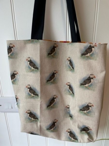 Puffin design - shopping tote bag - Image 2