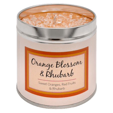 Orange Blossom and Rhubarb - Best Kept Secrets tinned candle