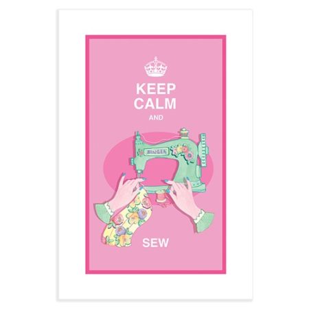 Keep Calm And Sew  – Tea Towel