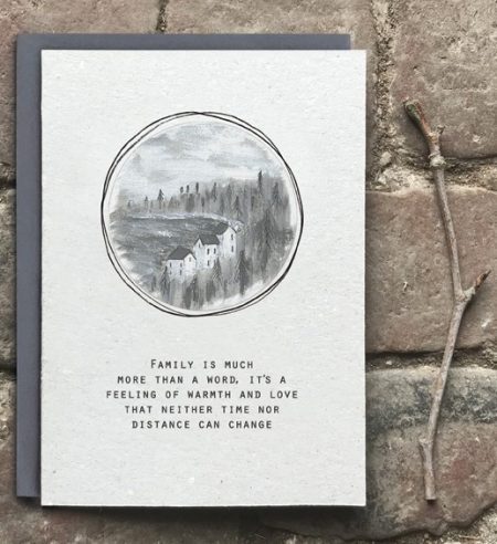 Family is much more than a word...  - East of India card