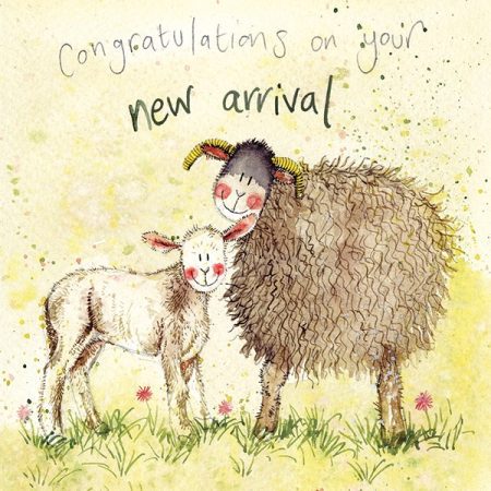 Congratulations on your new arrival - Alex Clark card