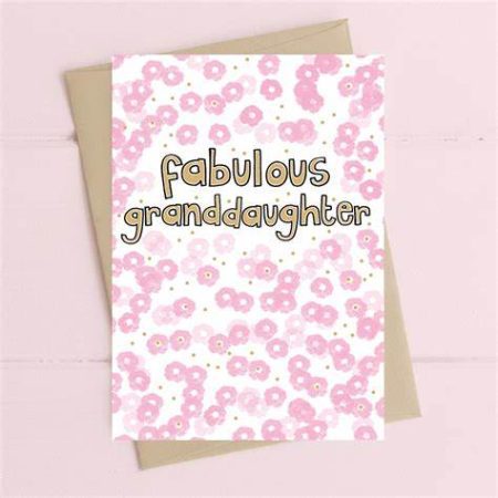 Fabulous Granddaughter - Dandelion Stationery card