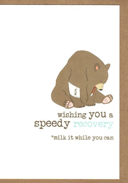 Wishing you a speedy recovery  - Dandelion Stationery card