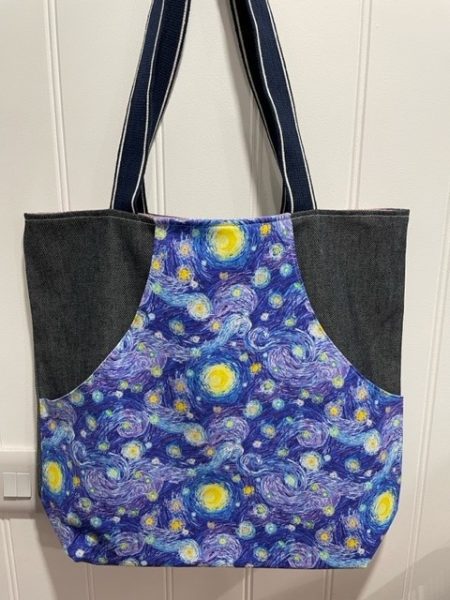 Starry, Starry Night (Van Gogh inspired) shoulder tote bag