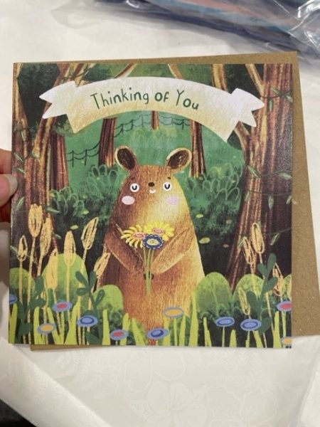 Thinking of you - Dandelion Stationery card