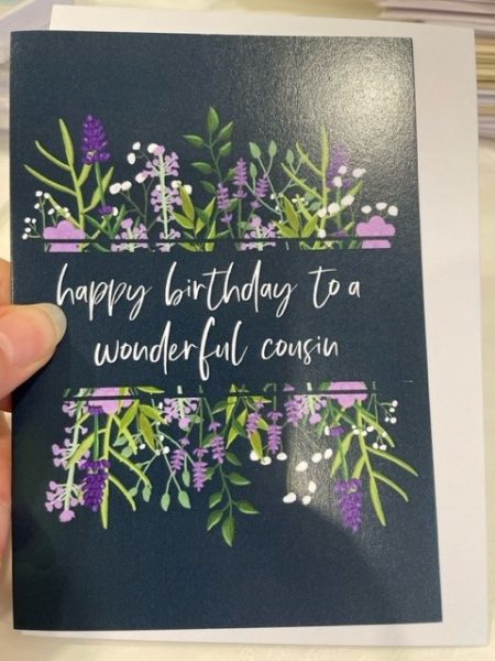 Happy birthday to a wonderful cousin - Dandelion Stationery card