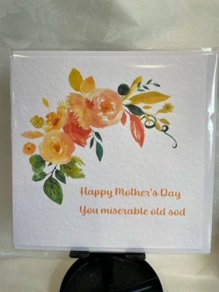 Happy Mother's Day, you miserable old sod - Little Green Frog card