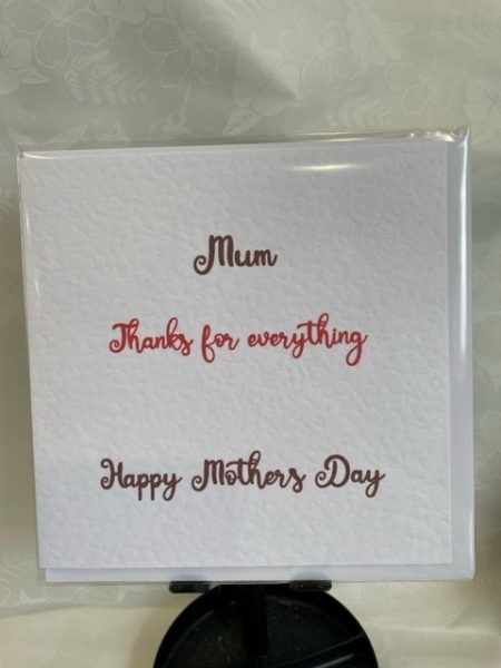 Mum Thanks for everything Happy Mother's Day - Little Green Frog card