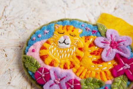 Ginger Cat - Brooch Felt Craft Kit by Hawthorn Handmade - Image 3