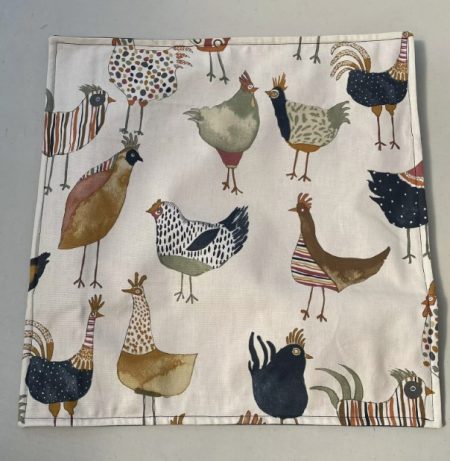 Quirky Chickens Design Cushion Cover - LGF