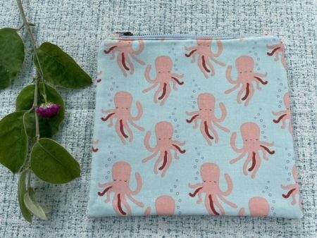 Cute Octopus design zipped pouch - LGF