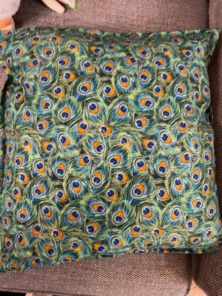 Peacock Feather Design Cushion Cover - LGF - Image 2