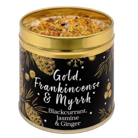 *Festive Range* Gold, Frankincense & Myrrh - Best Kept Secrets tinned candle