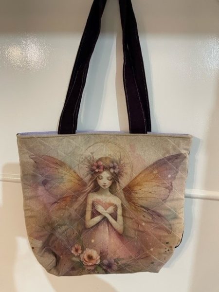 Purple Fairy Quilted tote bag  #2