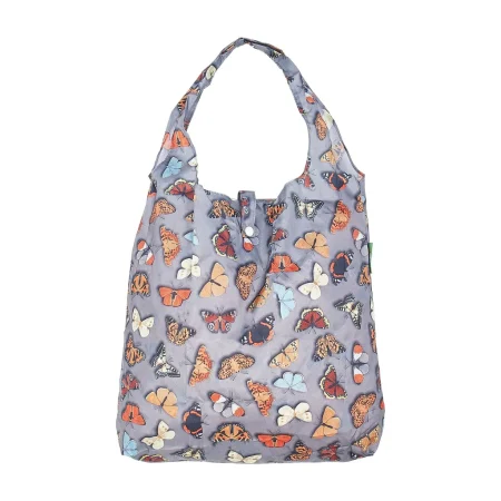 Butterfly - Eco Chic Foldaway Shopping Bag - slate grey