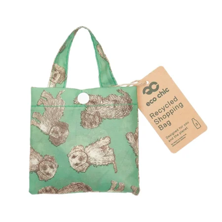 Cockerpoos - Eco Chic Foldaway Shopping Bag - green - Image 2