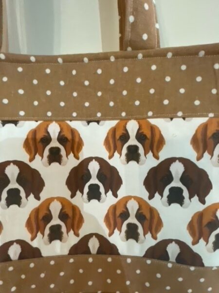 Saint Bernard Dog - shoulder tote bag - Image 2