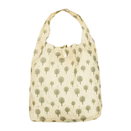 Trees - Eco Chic Foldaway Shopping Bag - lemon