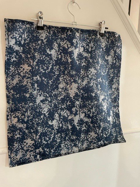 Ashley Wilde 'Poplar' tree Design in Indigo - Cushion Cover (linen back) - LGF