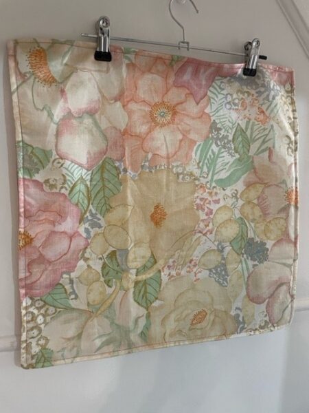 Vintage 1979 Designers Guild 'Paper Roses' Design - Cushion Cover  - LGF