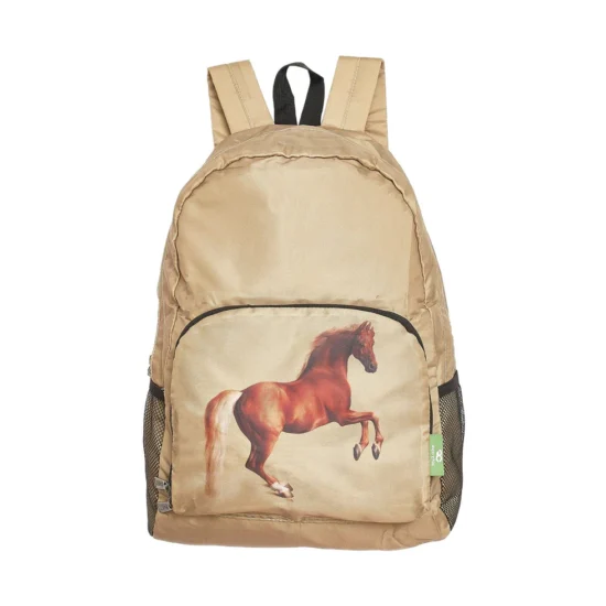Horse - Stubbs National Gallery design - Eco Chic Foldable Backpack