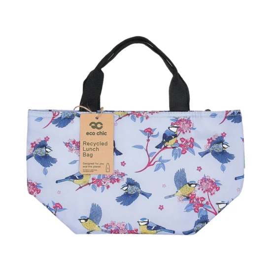 Blue Tits - Eco Chic Foldable Lunch Bag