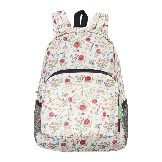 Ditsy Roses design- Eco Chic Foldable Backpack