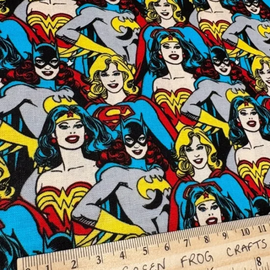 DC Heroines design - cotton fabric x 1m