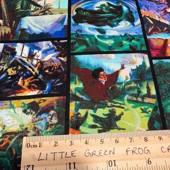 Harry Potter film scenes design - cotton fabric x 1m