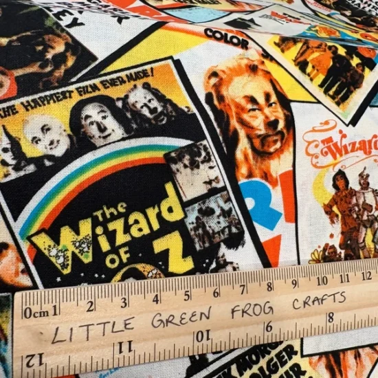 Wizard of Oz design - cotton fabric x 1m