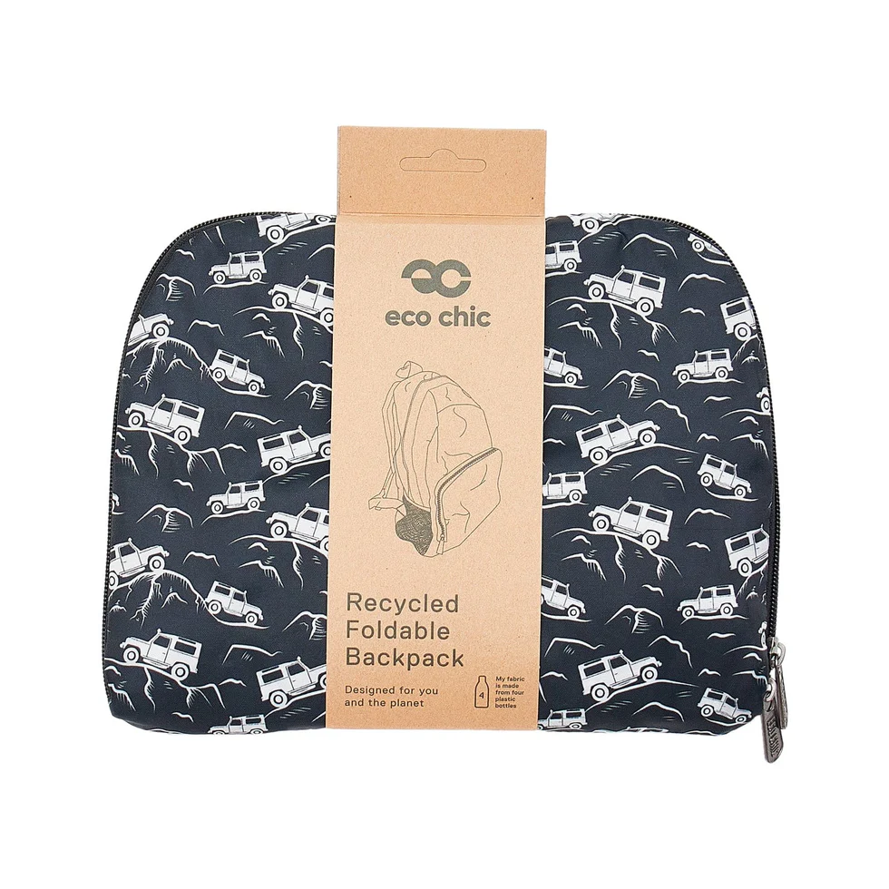 Land Rover - Black - Eco Chic Foldable Backpack - Image 2